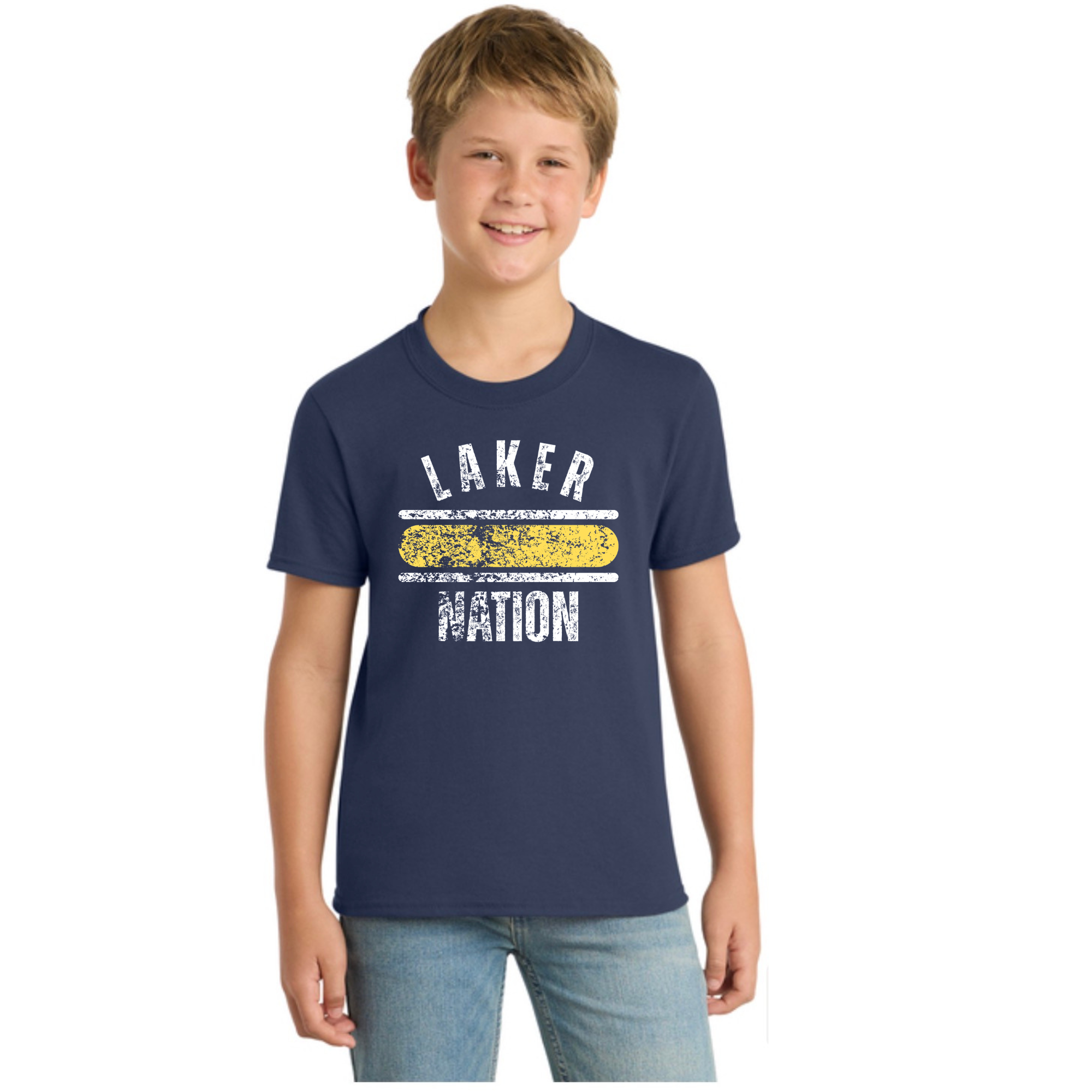 Youth Core Blend Tee PC55Y -LOGO 3