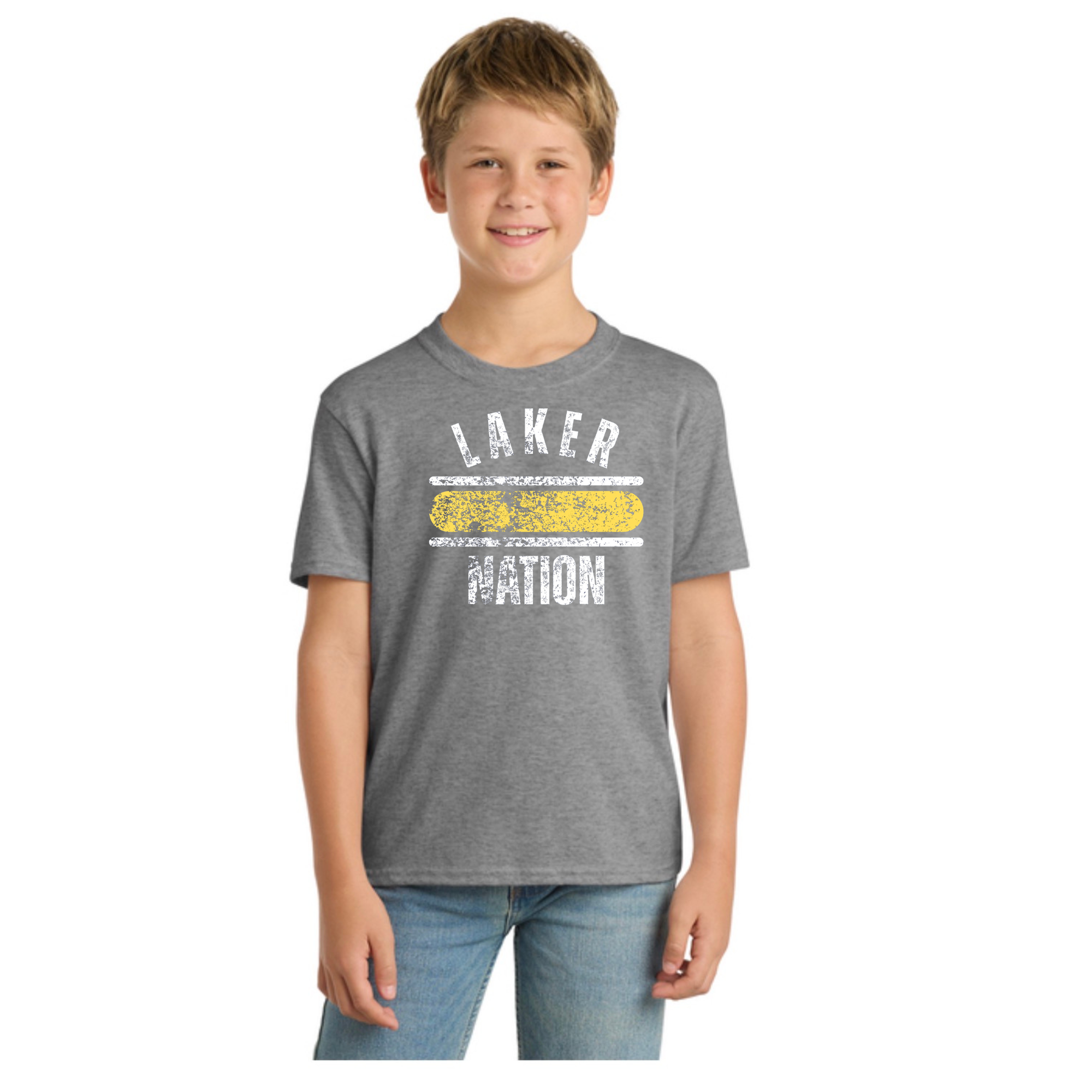 Youth Core Blend Tee PC55Y -LOGO 3