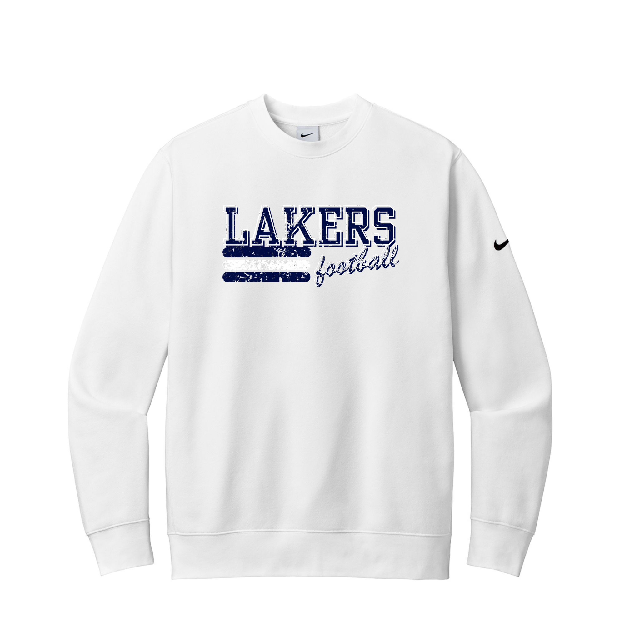 Mens Nike Fleece Sleeve Swoosh Crew NKFD9863 - LOGO 1