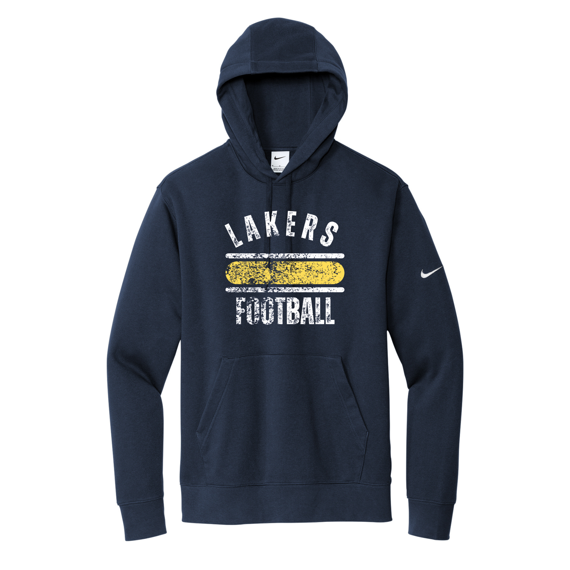 Mens Nike Fleece Sleeve Swoosh Pullover Hoodie NKDR1499 - LOGO 2