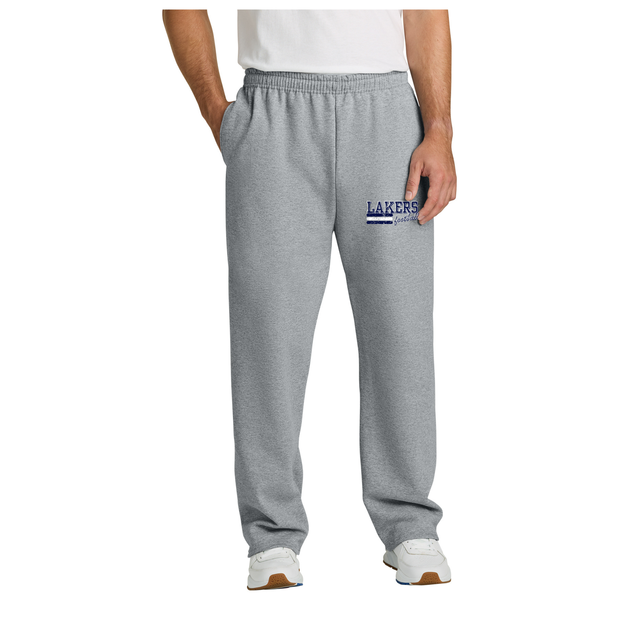 Mens Jerzees Open Bottom Pant with Pockets 974MP- LOGO 1