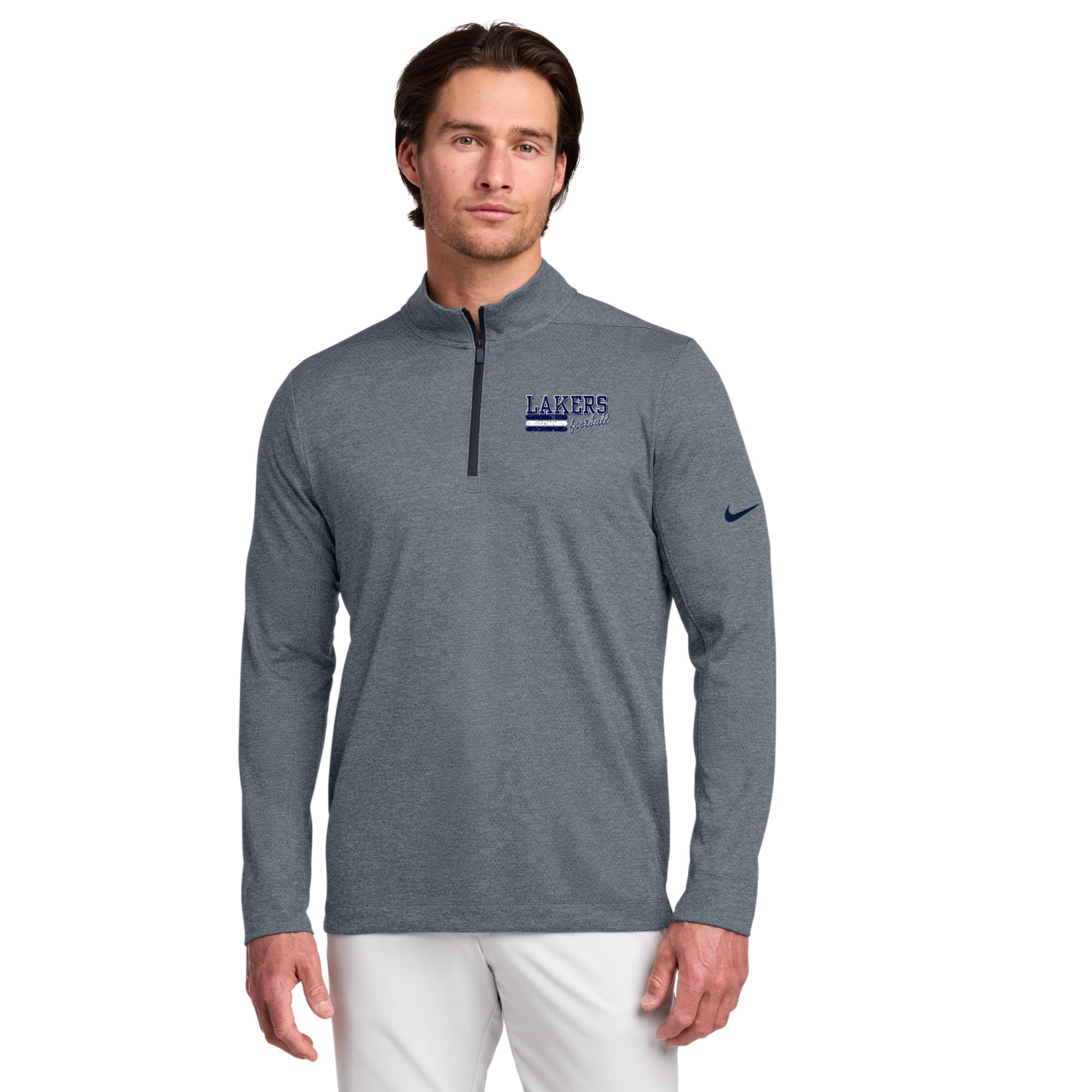 Mens Nike Dry 1/2-Zip Cover-Up NKBV6044 - LOGO 1