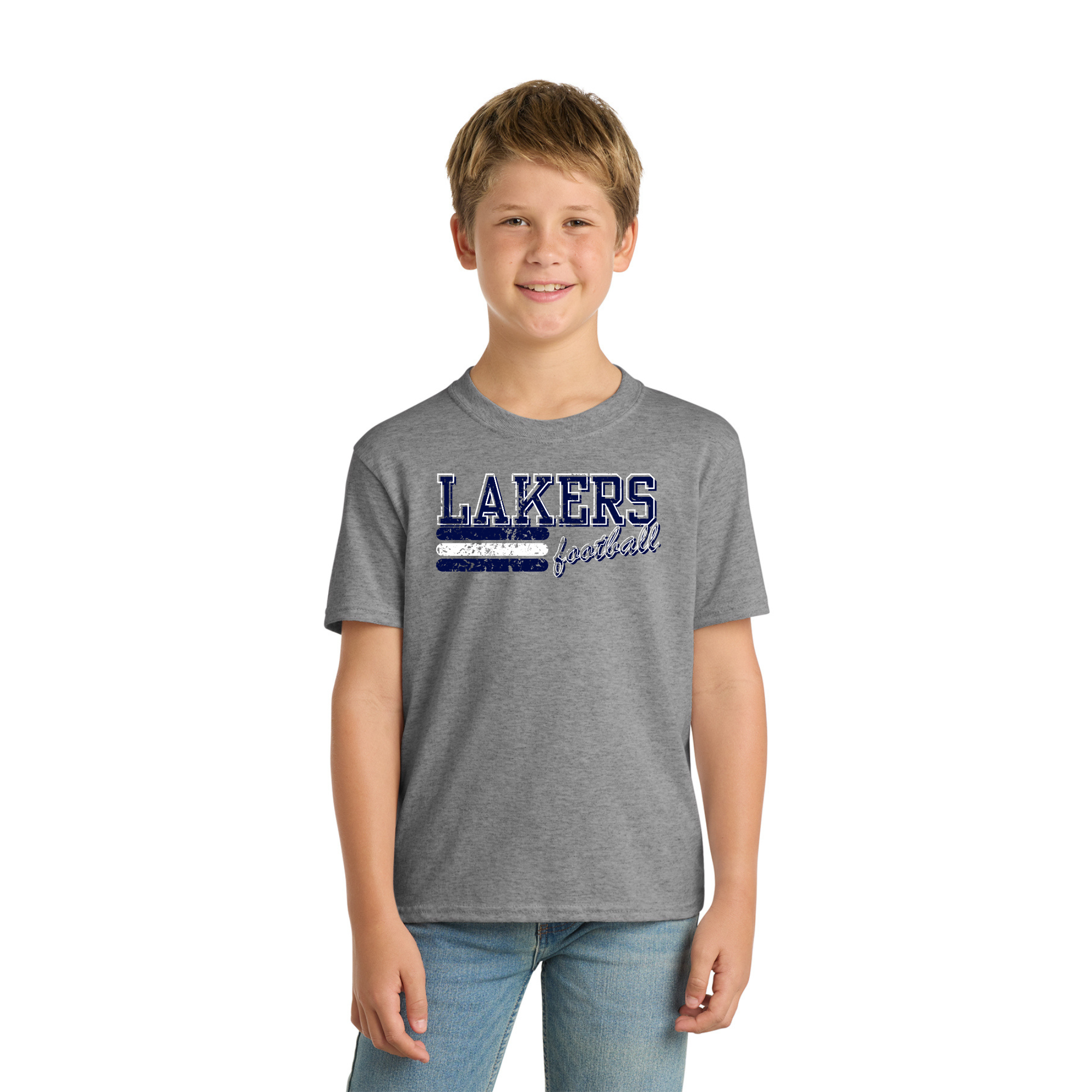 Youth Core Blend Tee PC55Y -LOGO 1