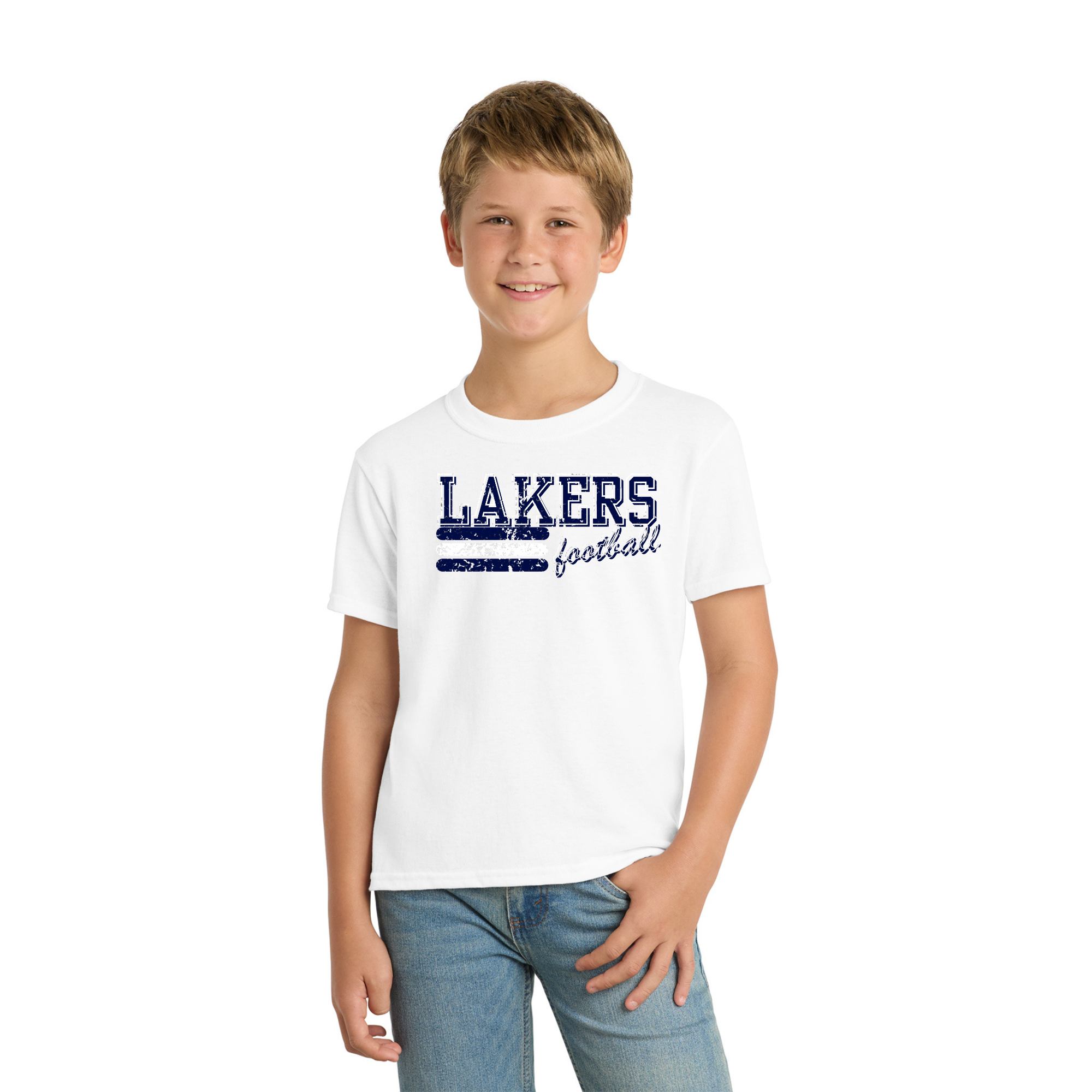 Youth Core Blend Tee PC55Y -LOGO 1