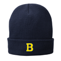 Fleece-Lined Knit Rolled Beanie cp90l