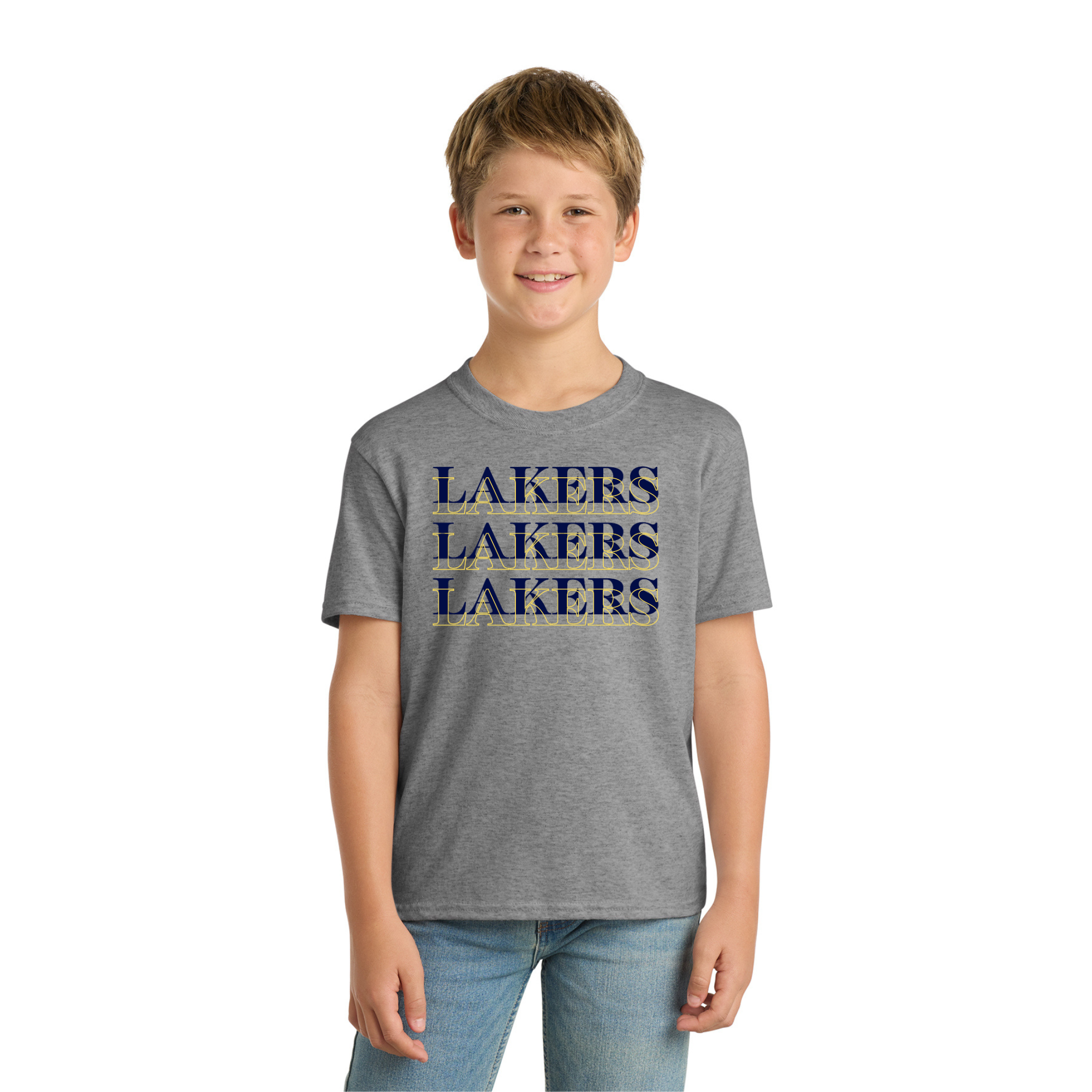 Youth Core Blend Tee PC55Y -LOGO 3